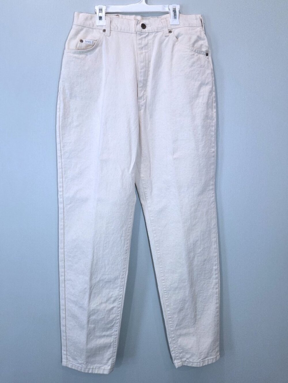 Lee Ecru Straight Leg Jeans Size 14